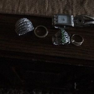 Rings and watch